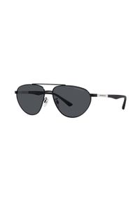 Emporio Armani okulary przeciwsłoneczne 0EA2125 męskie kolor czarny. Kolor: czarny #2