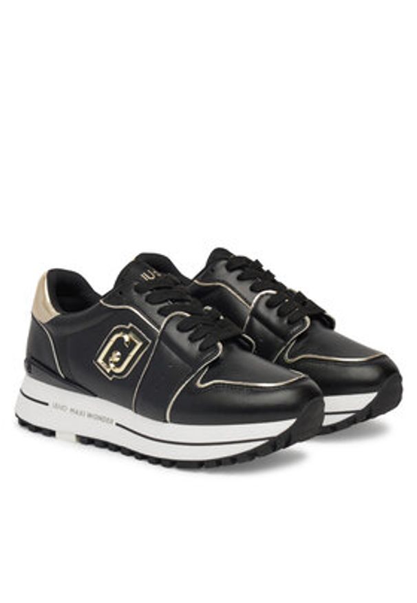 Liu Jo Sneakersy Maxi Wonder 85 BA5029 PX179 Czarny. Kolor: czarny. Materiał: skóra