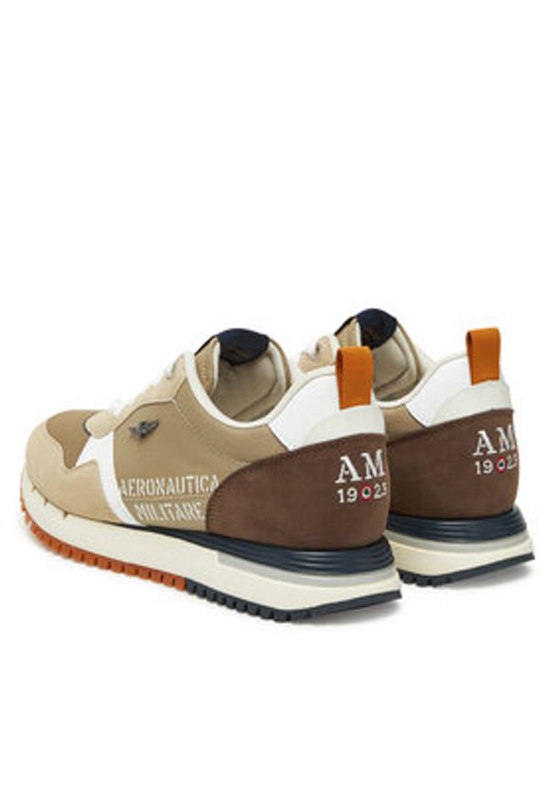 Aeronautica Militare Sneakersy 251SC283CT3544 Beżowy. Kolor: beżowy. Materiał: zamsz, skóra