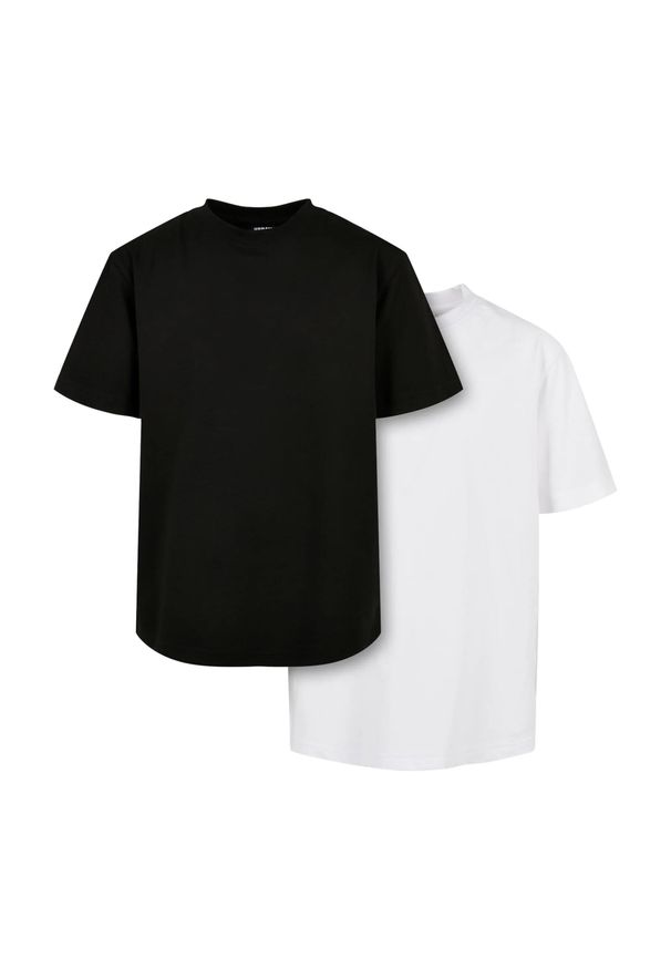 Urban Classics - Koszulka Boys Tall (zestaw 2 Sztuk). Kolor: czarny, biały, wielokolorowy. Sport: turystyka piesza