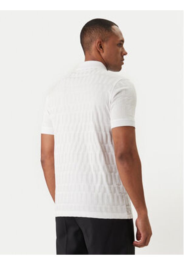 Karl Lagerfeld - KARL LAGERFELD Polo 745008 562203 Biały Regular Fit. Typ kołnierza: polo. Kolor: biały. Materiał: bawełna