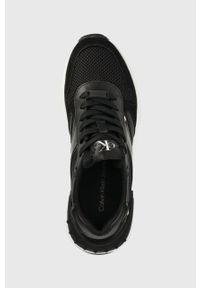 Calvin Klein Jeans sneakersy YW0YW00528.BDS kolor czarny. Nosek buta: okrągły. Zapięcie: sznurówki. Kolor: czarny. Materiał: poliester, skóra, guma. Obcas: na platformie #4