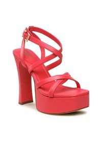 MICHAEL Michael Kors Sandały Paola Platform Sandal 40S3PLHS2L Różowy. Kolor: różowy. Materiał: skóra. Obcas: na platformie #3