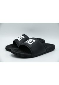 Klapki DC Shoes Bolsa, Mężczyźni. Okazja: na plażę. Kolor: czarny, wielokolorowy. Materiał: skóra ekologiczna, materiał. Styl: sportowy