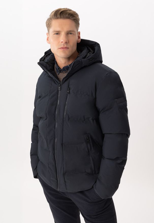 Volcano - Kurtka zimowa J-TURIX. Typ kołnierza: kaptur, kołnierzyk stójkowy. Materiał: poliester, welur, włókno, materiał. Sezon: zima