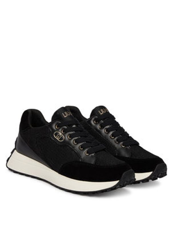 Liu Jo Sneakersy Lolo 20 BA6041 PX064 Czarny. Kolor: czarny. Materiał: skóra
