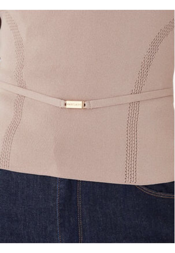 Marciano Guess Sweter G6GR23 Z0760 Brązowy Regular Fit. Kolor: brązowy. Materiał: syntetyk