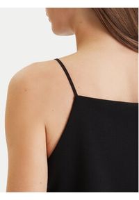 Calvin Klein Jeans Top Ponte LV044F206G Czarny Slim Fit. Kolor: czarny. Materiał: syntetyk #3