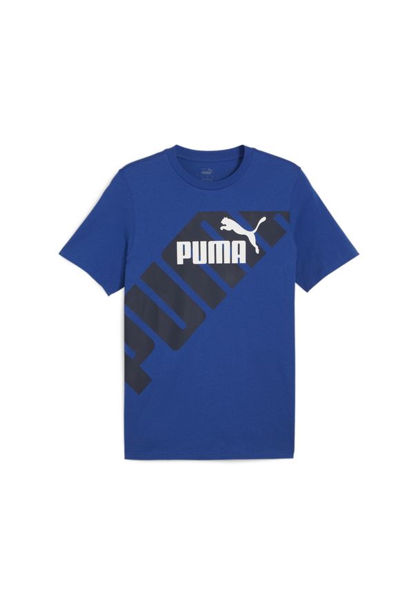 Puma Koszulka Power Graphic 67896017. Kolor: wielokolorowy, niebieski, szary
