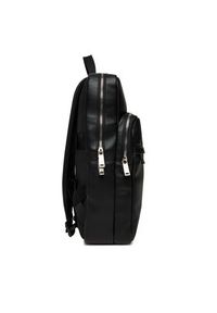 Calvin Klein Plecak Raised Slim Square Backpack LV04D3156G Czarny. Kolor: czarny. Materiał: skóra