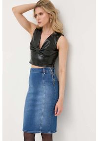 Guess top damski kolor czarny. Kolor: czarny #7