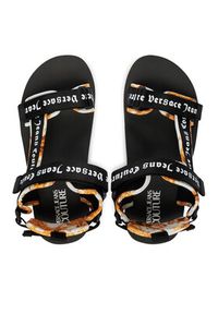 Versace Jeans Couture Sandały 80YA3S7B ZSS82 Czarny. Kolor: czarny. Materiał: materiał #3