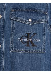 Calvin Klein Jeans Sukienka jeansowa J20J220240 Niebieski Relaxed Fit. Kolor: niebieski. Materiał: bawełna