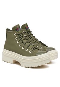 Converse Trampki Chuck Taylor All Star Lugged Heel Platform Waterproof A11163C 306 Zielony. Kolor: zielony. Materiał: materiał. Obcas: na platformie #3