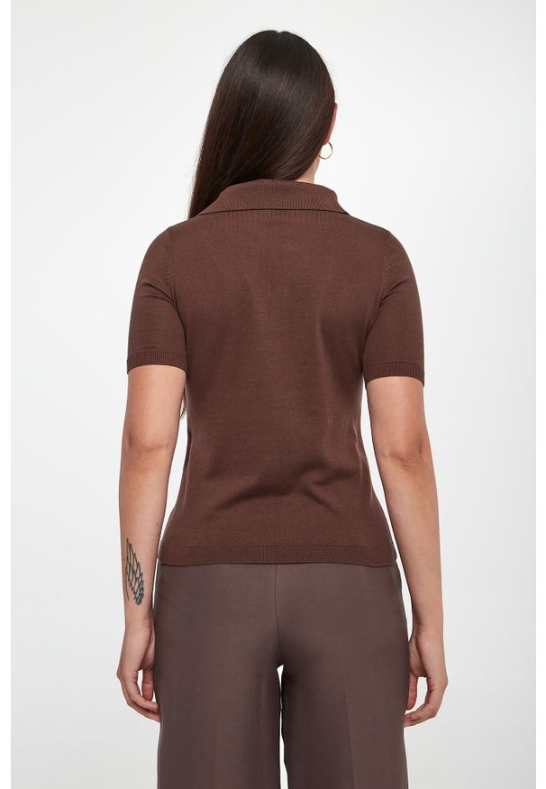 Weekend Max Mara - Polo damskie jedwabne Roncolo WEEKEND MAX MARA. Typ kołnierza: polo. Materiał: jedwab