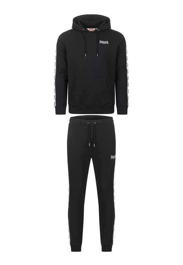 Dres z kapturem Lonsdale Agrylli. Kolor: wielokolorowy, biały, czarny. Materiał: dresówka