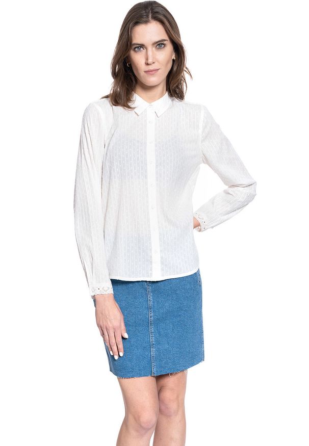 Mustang - DAMSKA KOSZULA MATERIAŁOWA MUSTANG Emma KC Dobby 1008909 2020. Materiał: materiał