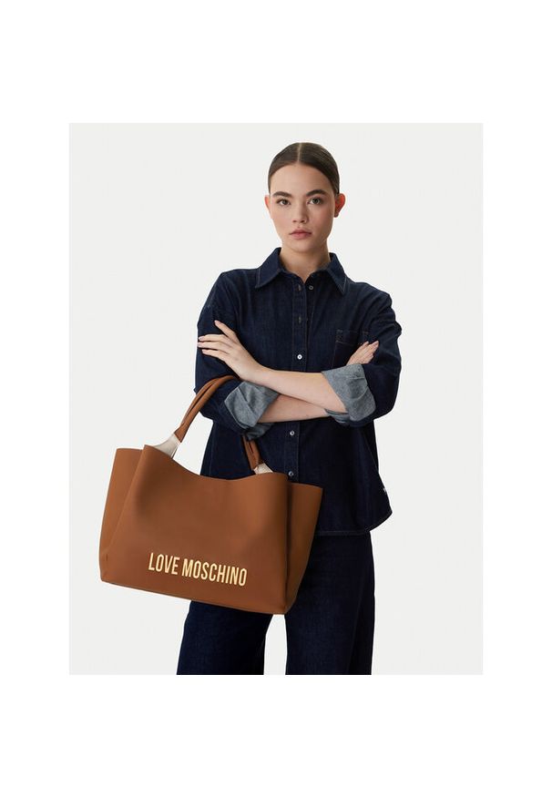 Love Moschino - Torebka LOVE MOSCHINO. Kolor: brązowy