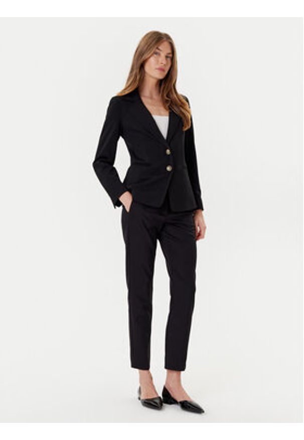 Marella Marynarka Debutto 2523916034 Czarny Regular Fit. Kolor: czarny. Materiał: syntetyk