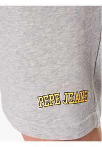 Pepe Jeans Szorty sportowe August Short PM801010 Szary Regular Fit. Kolor: szary. Styl: sportowy #4