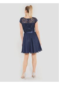 Swing Sukienka koktajlowa 77760510 Granatowy Regular Fit. Kolor: niebieski. Materiał: syntetyk. Styl: wizytowy
