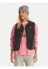 Roxy Bezrękawnik Iconic Twon Vest ERJPF03235 Szary Regular Fit. Kolor: szary. Materiał: syntetyk. Długość rękawa: bez rękawów