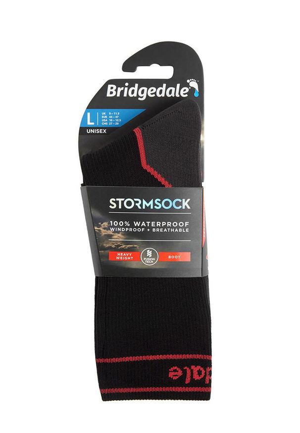 BRIDGEDALE - Skarpety wodoodporne Bridgedale StormSock Heavy Boot. Kolor: czerwony, wielokolorowy, czarny