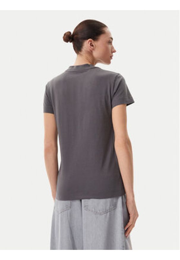Pinko - PINKO T-Shirt Trapani 105050 A2D6 Szary Regular Fit. Kolor: szary. Materiał: bawełna