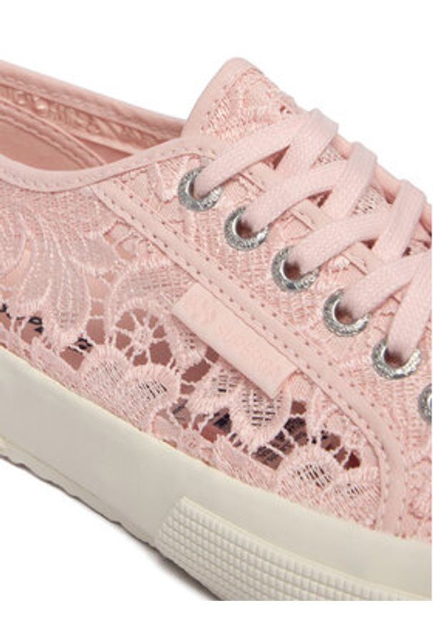 Superga Tenisówki 2750 Macrame S81219W Różowy. Kolor: różowy. Materiał: materiał