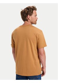 Quiksilver T-Shirt Anchor EQYZT08178 Beżowy Regular Fit. Kolor: beżowy. Materiał: bawełna #6