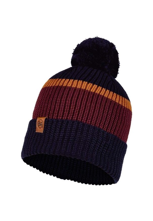 Buff - Czapka BUFF KNITTED HAT ELON. Kolor: czarny, brązowy, czerwony, wielokolorowy. Sezon: zima. Styl: sportowy