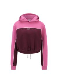 Bluza damska Fila Laagna. Kolor: czerwony, różowy, wielokolorowy. Materiał: dresówka. Długość: krótkie