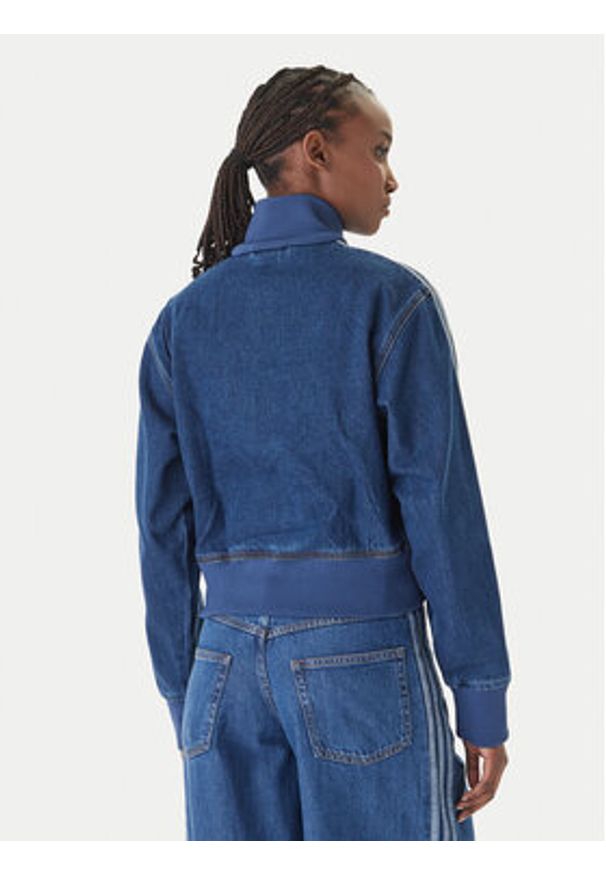 Adidas - adidas Kurtka jeansowa Firebird KD2913 Niebieski Regular Fit. Kolor: niebieski. Materiał: bawełna