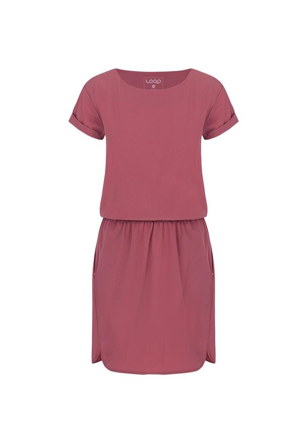 WOMEN'S HEALTH - Damska sukienka sportowa LOAP Ubrina. Kolor: niebieski. Sezon: lato. Typ sukienki: sportowe. Styl: sportowy