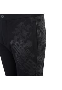 Bikkembergs Spodnie | A113SGMEB071 | Mężczyzna | Czarny. Kolor: czarny. Materiał: bawełna, elastan. Wzór: nadruk #4