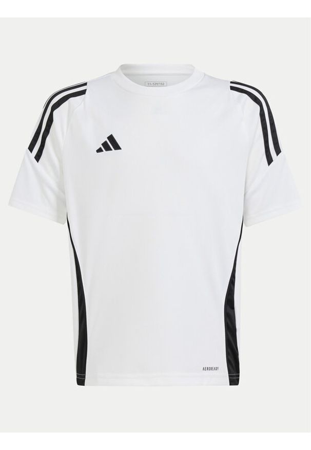 Adidas - adidas Koszulka techniczna Tiro 24 Jersey IS1033 Biały Slim Fit. Kolor: biały. Materiał: syntetyk