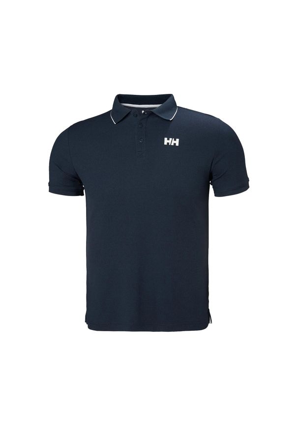 Koszulka sportowa męska Helly Hansen Kos. Typ kołnierza: polo. Kolor: niebieski