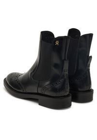 TOMMY HILFIGER - Tommy Hilfiger Sztyblety Brogue Boot FW0FW09151 Czarny. Kolor: czarny. Materiał: skóra
