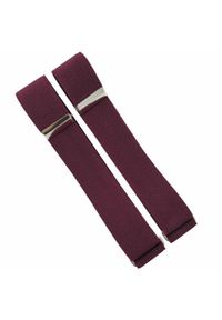 Modini - Bordowe opaski do rękawów koszuli X9. Kolor: czerwony. Materiał: guma #1