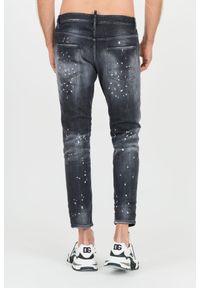 DSQUARED2 Czarne męskie jeansy Skater Jean, Rozmiar 54. Kolor: czarny #4