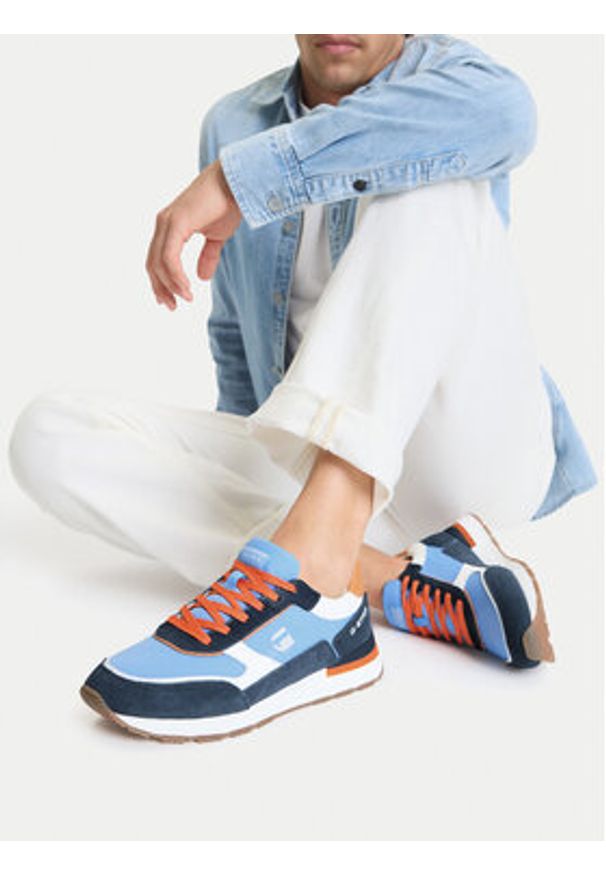 G-Star RAW - G-Star Raw Sneakersy EO-LUK-01 Niebieski. Kolor: niebieski. Materiał: zamsz, skóra