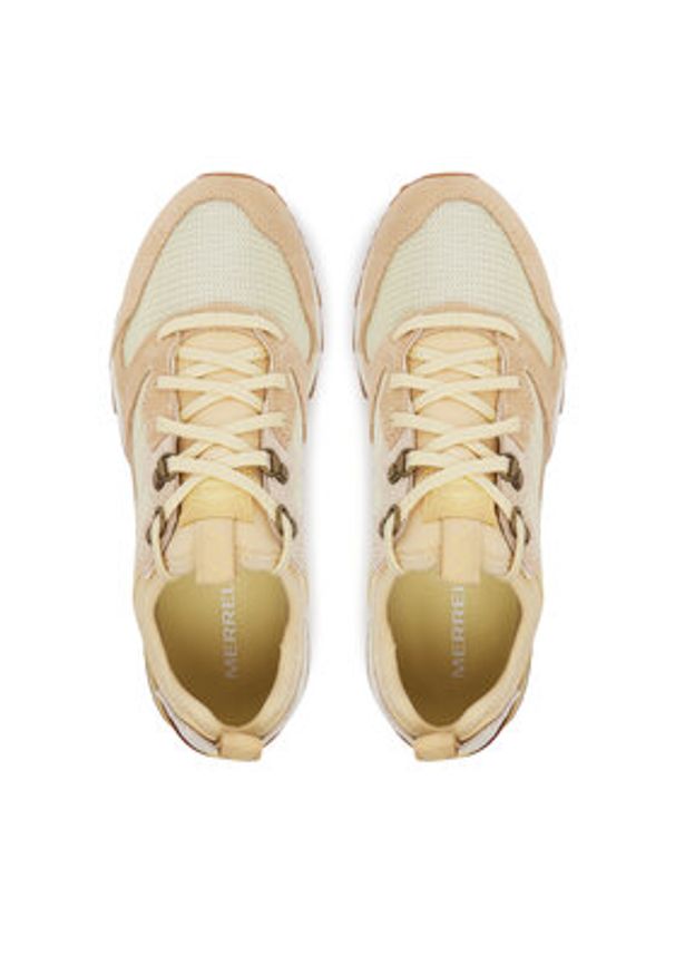 Merrell Sneakersy Alpine 83 Sneaker Recraft Amarillo J007754 Żółty. Kolor: żółty. Materiał: skóra, zamsz