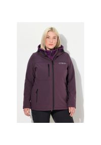 ULLA POPKEN - Damskie Kurtka softshell HYPRAR hydrofobowa stretch odblask. Kolekcja: plus size. Kolor: fioletowy, różowy, wielokolorowy. Materiał: materiał, poliester, elastan. Sport: turystyka piesza #1
