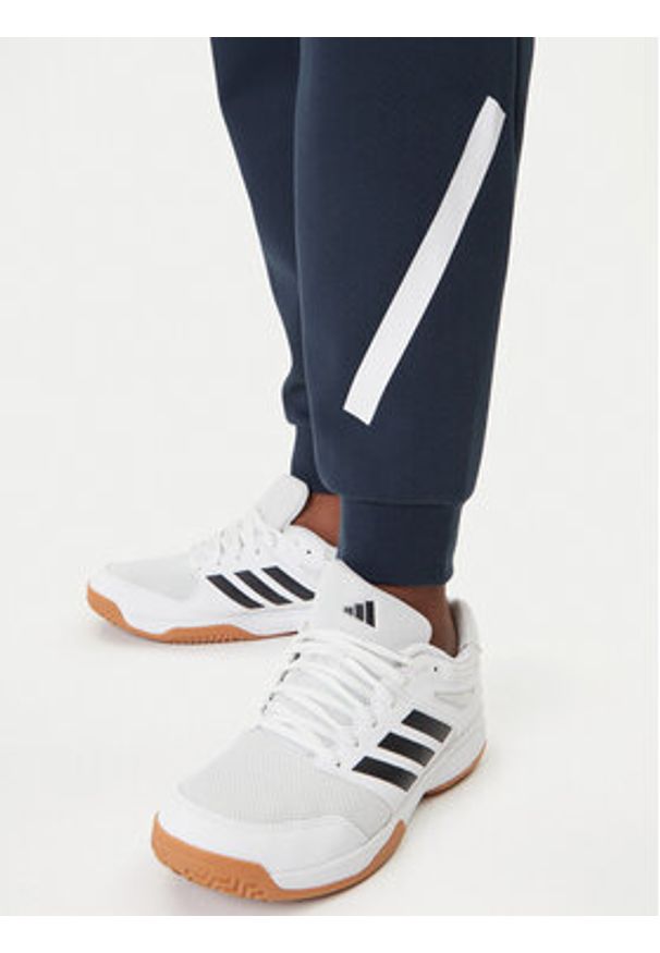 Adidas - adidas Spodnie dresowe Z.N.E. JW4723 Granatowy Loose Fit. Kolor: niebieski. Materiał: bawełna, syntetyk