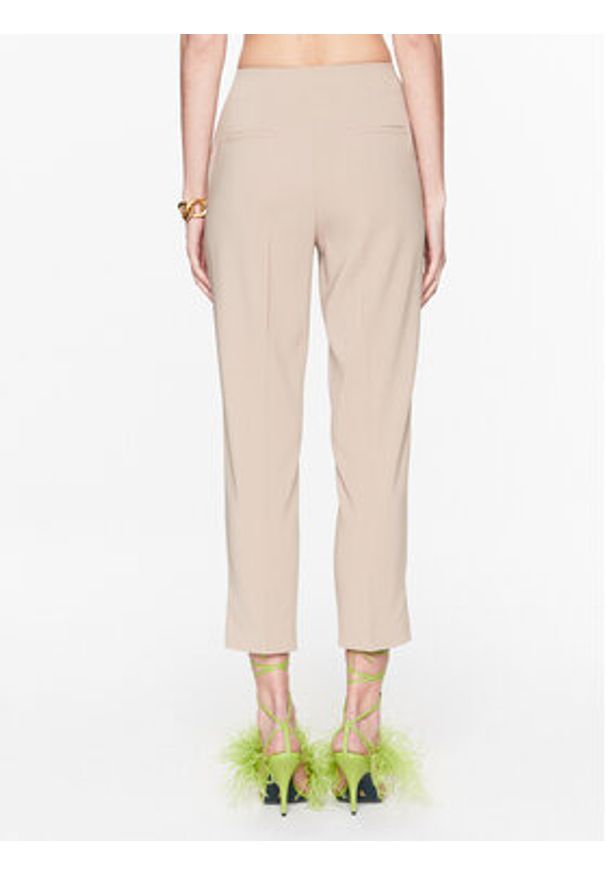 Patrizia Pepe Spodnie materiałowe 8P0491/A6F5-B752 Beżowy Slim Fit. Kolor: beżowy. Materiał: materiał, syntetyk