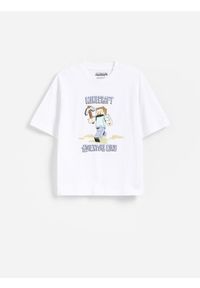 Reserved - Bawełniany t-shirt Minecraft - biały. Kolor: biały. Materiał: bawełna #1
