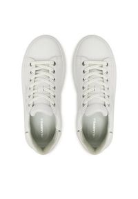 Karl Lagerfeld - KARL LAGERFELD Sneakersy Kapri KL62518 Biały. Kolor: biały. Materiał: skóra