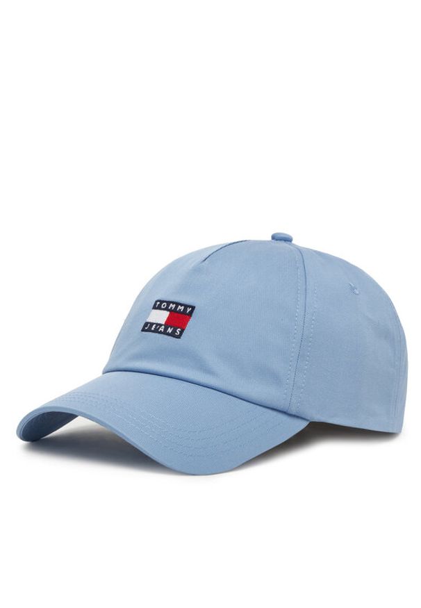 Tommy Jeans Czapka z daszkiem Heritage Core 5 Panel AW0AW16991 Błękitny. Kolor: niebieski. Materiał: bawełna, materiał