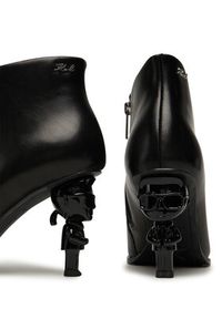 Karl Lagerfeld - KARL LAGERFELD Botki Nft Heel Zip KL39135 Czarny. Kolor: czarny. Materiał: skóra #6