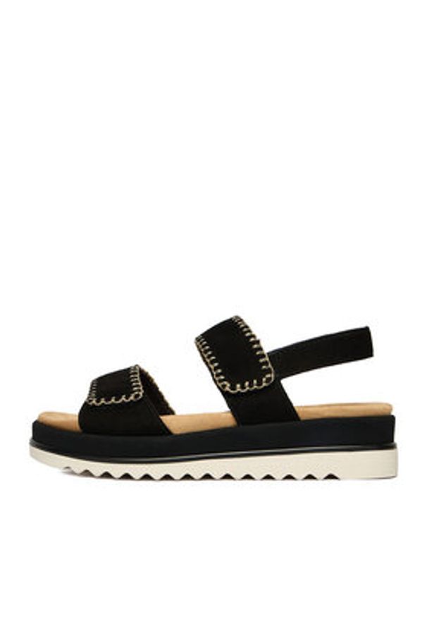 Remonte Sandały CEO-D3P50-02 Czarny. Kolor: czarny. Materiał: zamsz, skóra